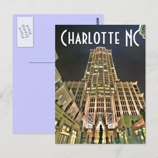 Charlotte nc postkarte (Vorne/Hinten)