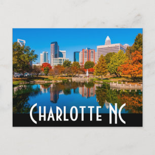 Charlotte NC Postkarte