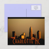 Charlotte NC Postkarte (Vorne/Hinten)