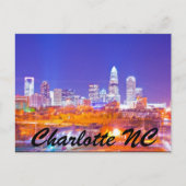 Charlotte NC Postkarte (Vorderseite)