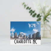 Charlotte NC Postkarte (Stehend Vorderseite)