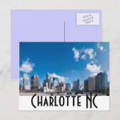 Charlotte NC Postkarte (Vorne/Hinten)