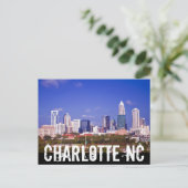 Charlotte NC Postkarte (Stehend Vorderseite)