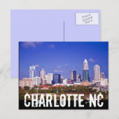 Charlotte NC Postkarte (Vorne/Hinten)