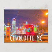 Charlotte NC Postkarte (Vorderseite)