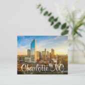 Charlotte NC Postkarte (Stehend Vorderseite)