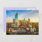 Charlotte NC Postkarte (Vorne/Hinten)