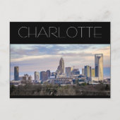 Charlotte NC Postkarte (Vorderseite)