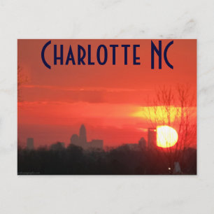 Charlotte NC Postkarte