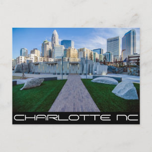 Charlotte NC-QUEEN CITY Postkarte