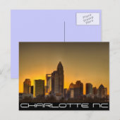 Charlotte NC-QUEEN CITY Postkarte (Vorne/Hinten)