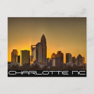 Charlotte NC-QUEEN CITY Postkarte