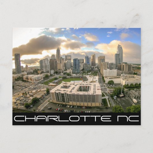 Charlotte NC-QUEEN CITY Postkarte (Vorderseite)