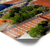 Charlotte, NC-Skyline-Foto Poster (Ecke)