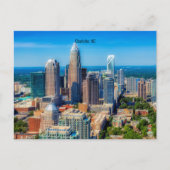 Charlotte, NC-Skyline-Foto Postkarte (Vorderseite)