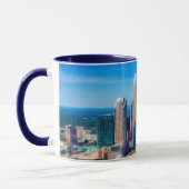 Charlotte, NC-Skyline-Foto Tasse (Links)