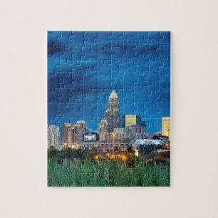 Charlotte nc skyline puzzle