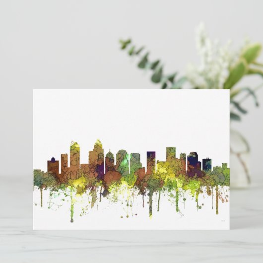 Charlotte NC Skyline SG Safari Buff (Stehend Vorderseite)