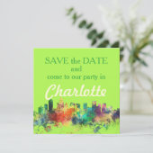 CHARLOTTE NC SP - SAVE THE DATE (Stehend Vorderseite)