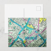 Charlotte, NC Vintage Karte (Vorne/Hinten)