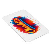 Charlotte Neon Script - Street Art Splash Design Magnet (Rechte Seite)