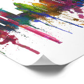 CHARLOTTE, NORDCAROLINA SKYLINE POSTER (Ecke)