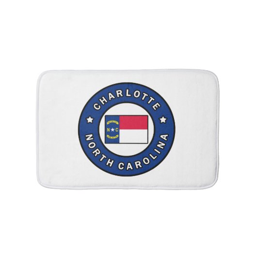 Charlotte North Carolina Badematte (Vorderseite)