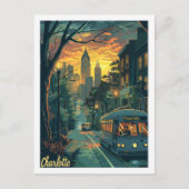 Charlotte North Carolina Bekannter Ort Postkarte (Vorderseite)