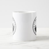 Charlotte North Carolina Circular Abzeichen Illust Jumbo-Tasse (Vorderseite)
