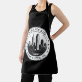 Charlotte North Carolina Circular Abzeichen Illust Schürze (InSitu)