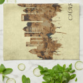 Charlotte North Carolina City Geschirrtuch (Gefaltet)