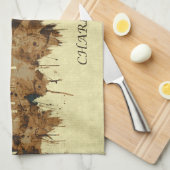 Charlotte North Carolina City Geschirrtuch (Viertel Falte)