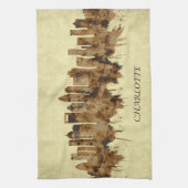 Charlotte North Carolina City Geschirrtuch (Vertikal)