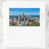 Charlotte, North Carolina City, Rechteckiger Aufkleber (Tasche)