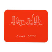 Charlotte, North Carolina City Skyline Magnet (Horizontal)