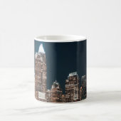 Charlotte North Carolina City Skyline Night Kaffeetasse (Mittel)