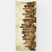 Charlotte North Carolina Cityscape Banner (Vertikal)