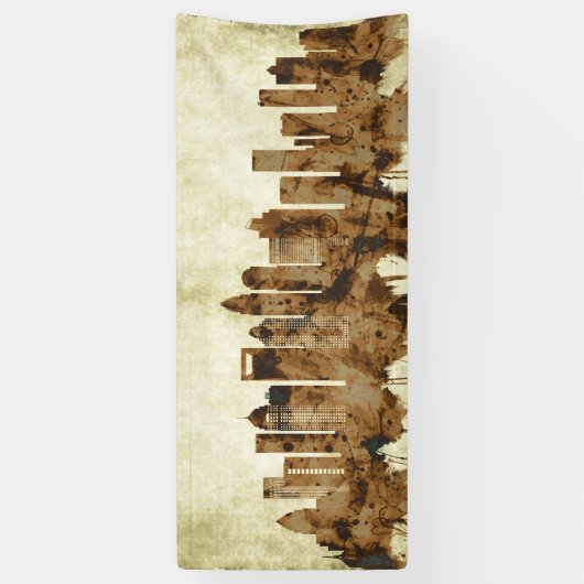 Charlotte North Carolina Cityscape Banner (Vertikal)