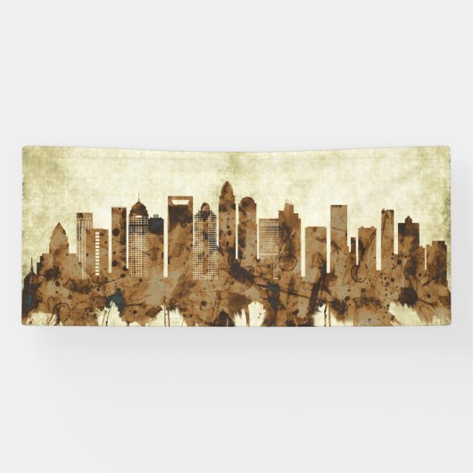 Charlotte North Carolina Cityscape Banner (Horizontal)