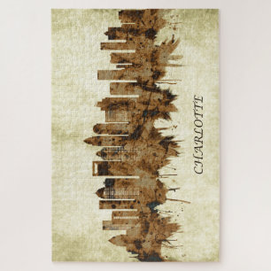 Charlotte North Carolina Cityscape Puzzle