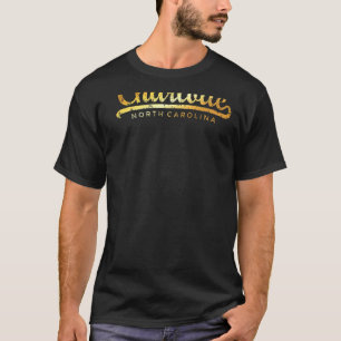 Charlotte North Carolina Classic Vintag Yellow Ch T-Shirt