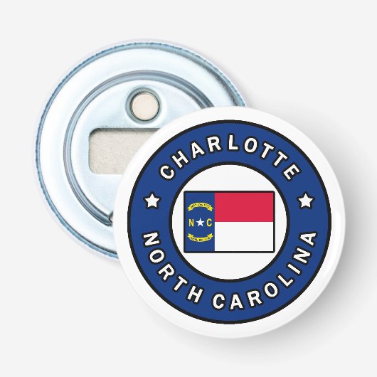 Charlotte-North Carolina Flaschenöffner (Vorderseite)