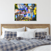 Charlotte North Carolina FotoCollage Leinwanddruck (Insitu (Schlafzimmer))