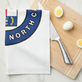 Charlotte North Carolina Geschirrtuch (Viertel Falte)