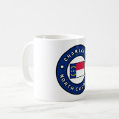 Charlotte North Carolina Kaffeetasse (Vorderseite Links)
