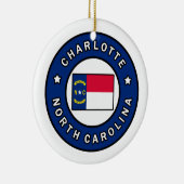 Charlotte-North Carolina Keramik Ornament (Rechts)