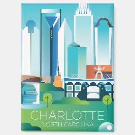 Charlotte, North Carolina Kühlschrank Magnet