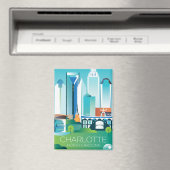 Charlotte, North Carolina Kühlschrank Magnet (In Situ (Geschirrspüler))