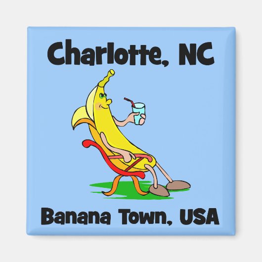 Charlotte North Carolina Magnet (Vorne)