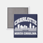 Charlotte, North Carolina Magnet (Vorderseite/Rückseite)